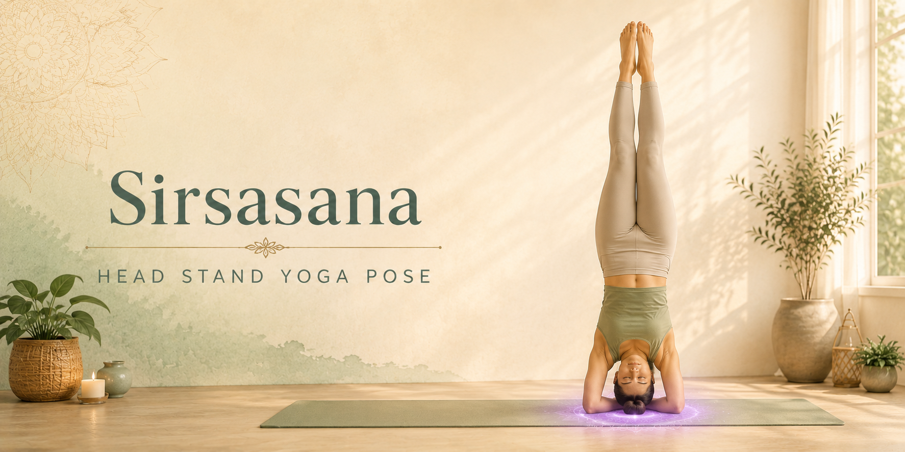 Sirsasana Head Stand Yoga Pose