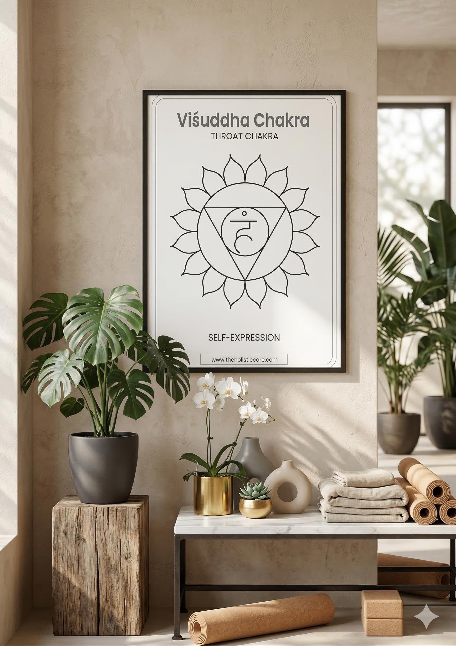 Throat Chakra (Vishuddha Chakra) Wall Poster
