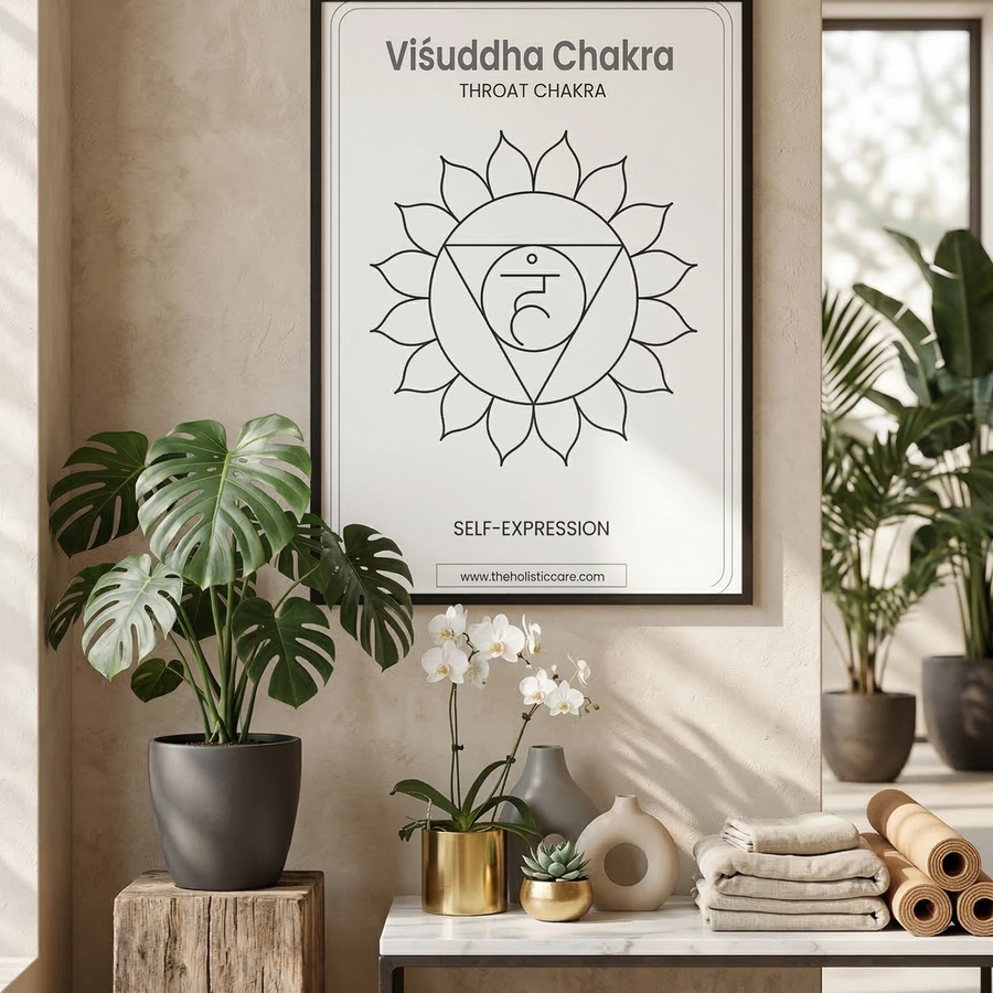 Throat Chakra (Vishuddha Chakra) Wall Poster