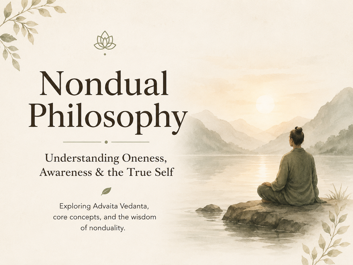 Nondual Philosophy: Advaita Vedanta, Awareness and the True Self