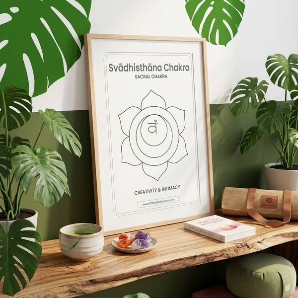 Sacral Chakra (Svadhisthana Chakra) Poster Wall Art 