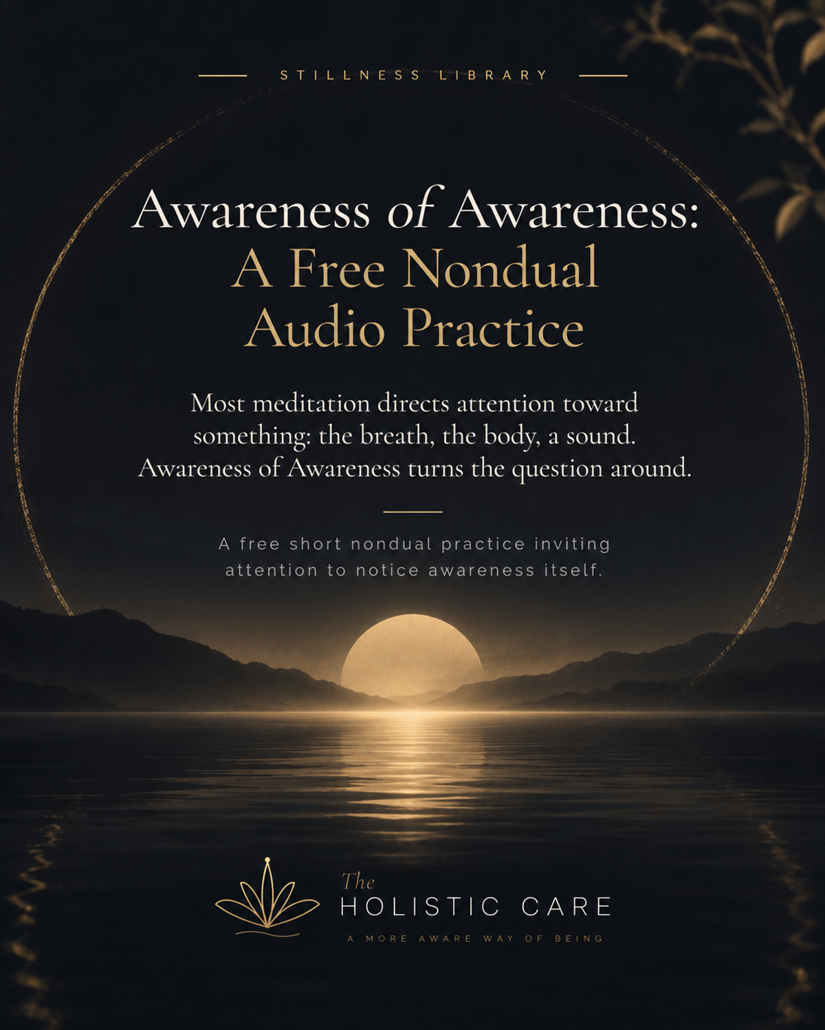 Awareness of Awareness - free nondual audio practice by The Holistic Care