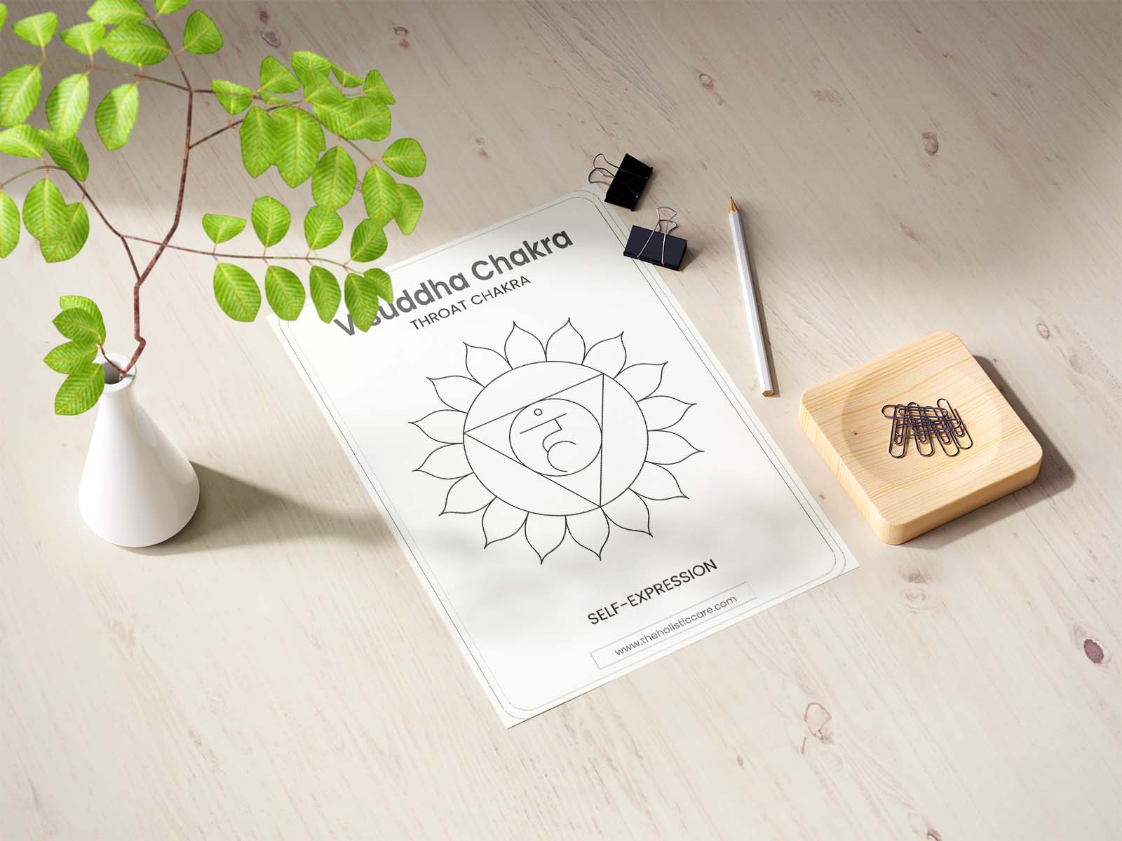 Throat Chakra (Vishuddha Chakra) Wall Poster