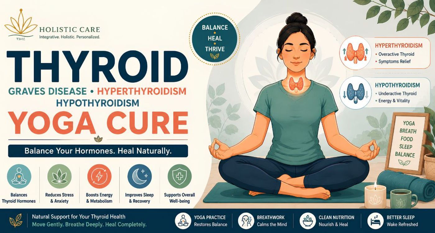 Thyroid Graves Disease Hyper Hypo-thyroidism - Yoga Cure