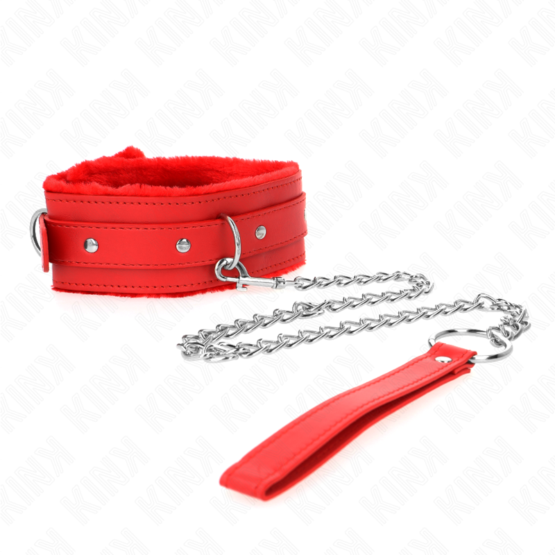Collar con correa 65cm ajustable polipiel/pelo  foto 20