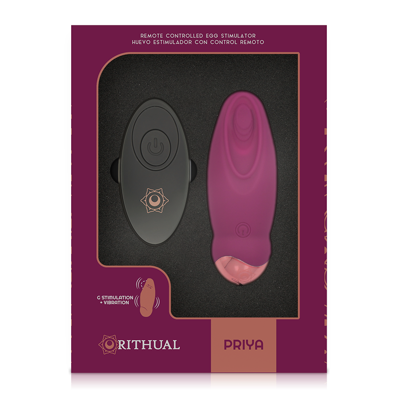 Huevo vibrador recargable con mando - Priya  foto 7