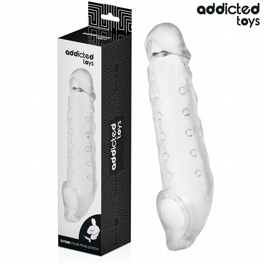 Addicted toys funda para pene transparente