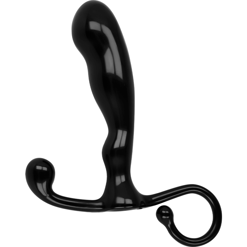 Baile plug anal de silicona con anilla