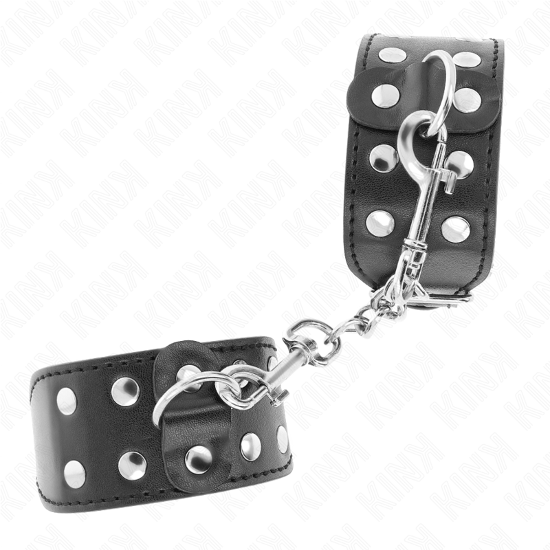 Esposas polipiel con tachuelas ajustables  foto 2