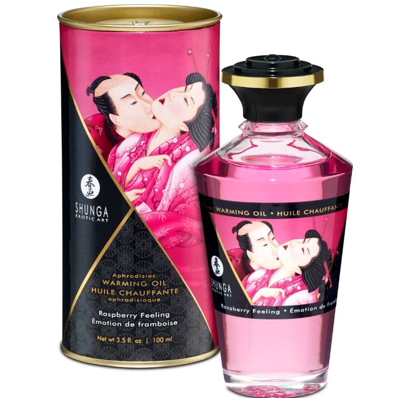 Aceite de masaje efecto calor Fresa