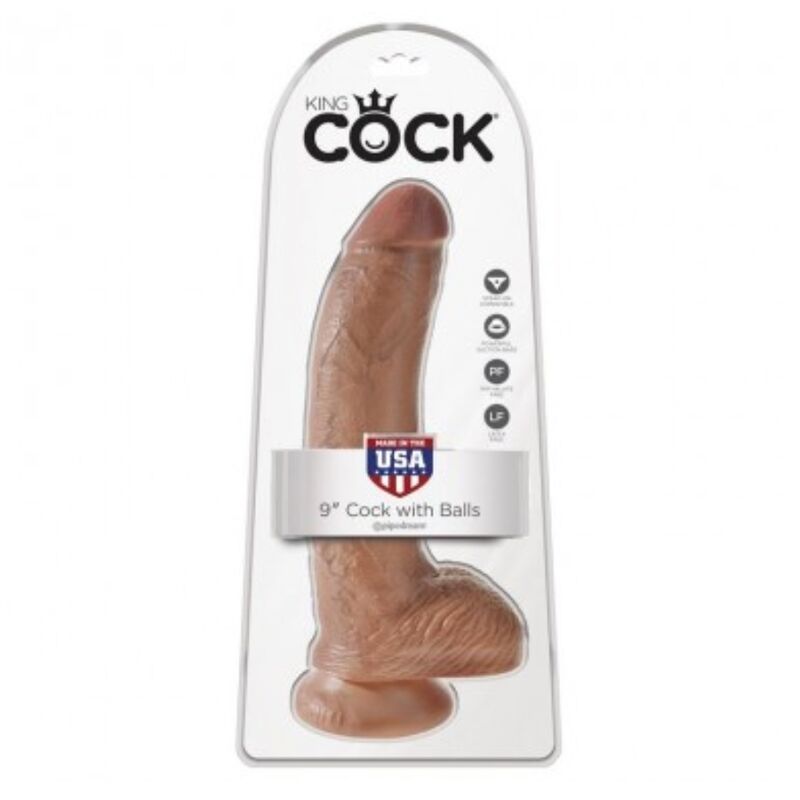 Dildo realístico con testículos 22,8 cm  foto 5