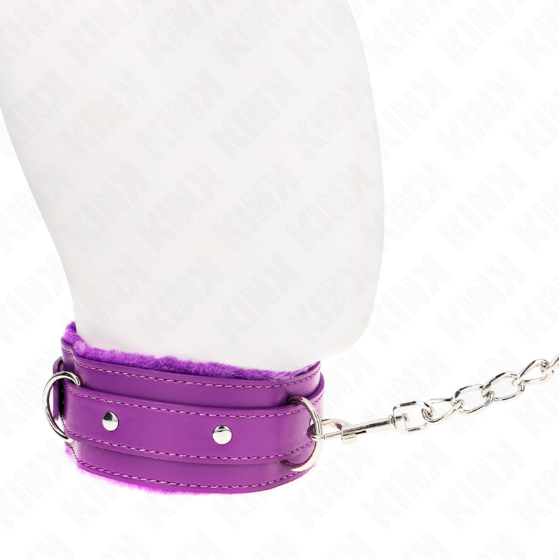 Collar con correa 65cm ajustable polipiel/pelo  foto 5