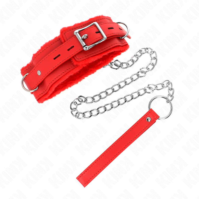 Collar con correa 65cm ajustable polipiel/pelo  foto 16