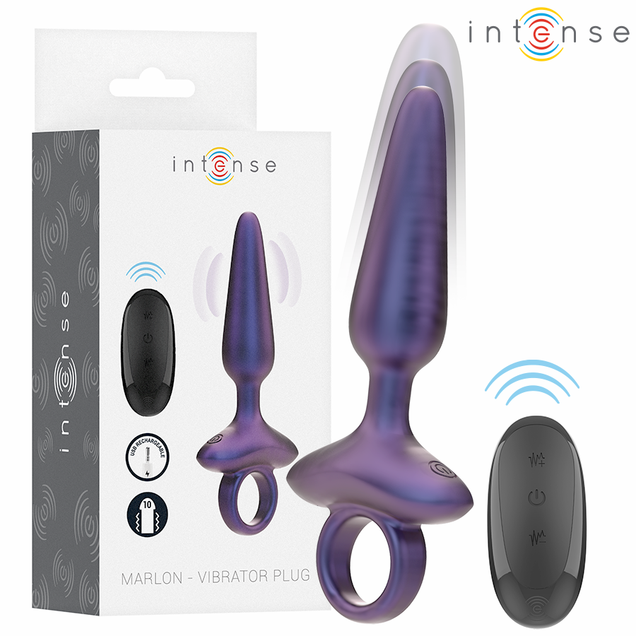 Marlon plug anal vibrador control remoto