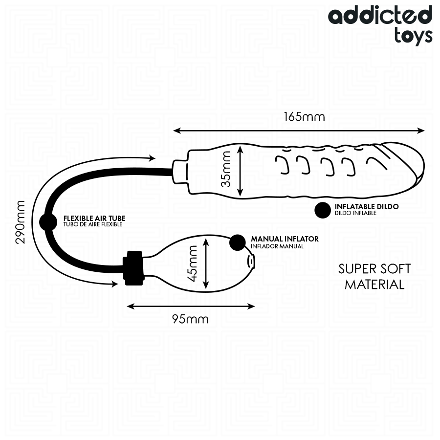 Dildo inflable modelo 3  foto 5