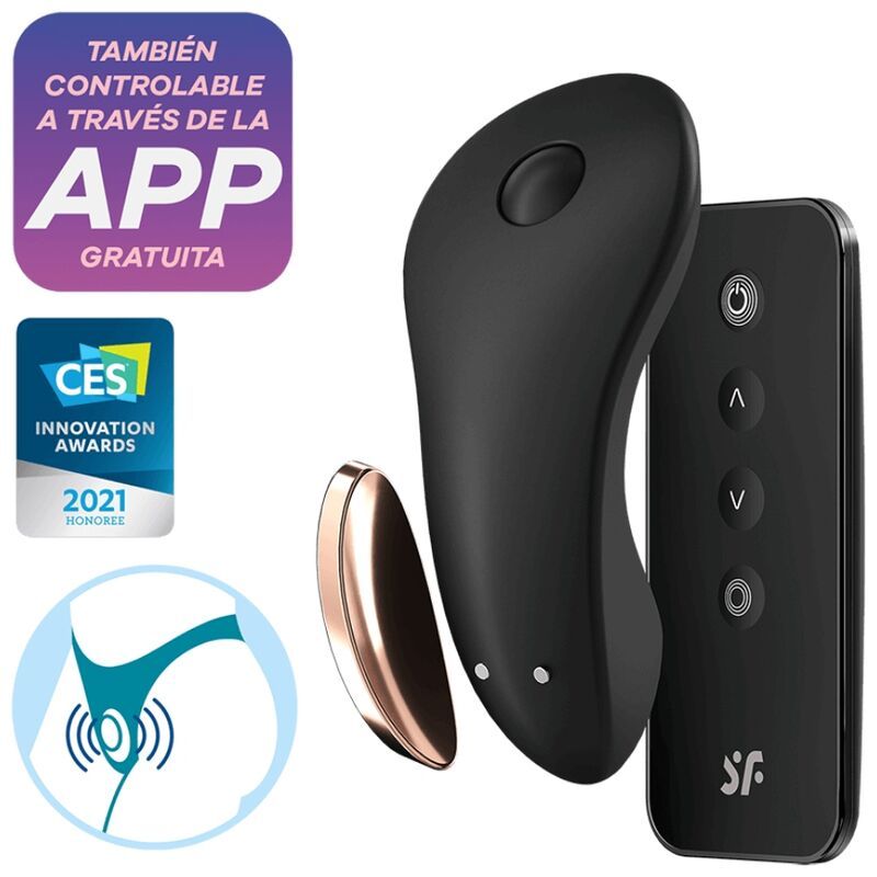 Braguita vibradora con control remoto y app - Little Secret