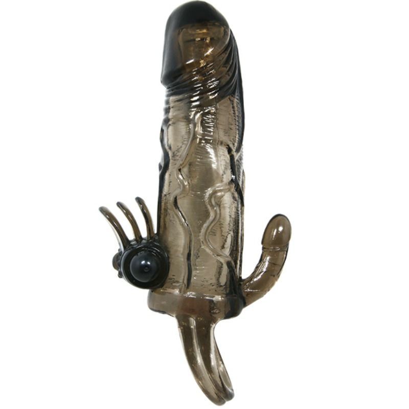 Baile brave man funda pene anal y clítoris 16.5cm Negro foto 3