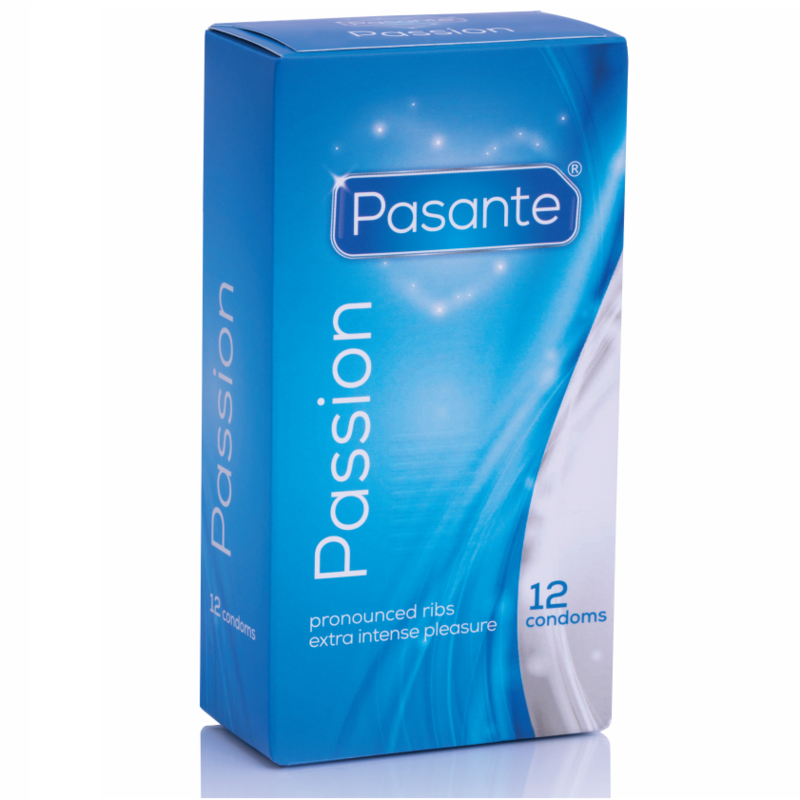 Preservativos passion ribbed punteados