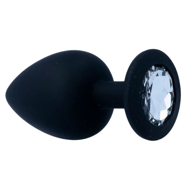 Shelki - Plug anal silicona Negro · S foto 3
