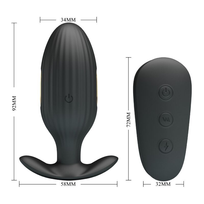 Plug anal con vibración control remoto - Kelly  foto 7