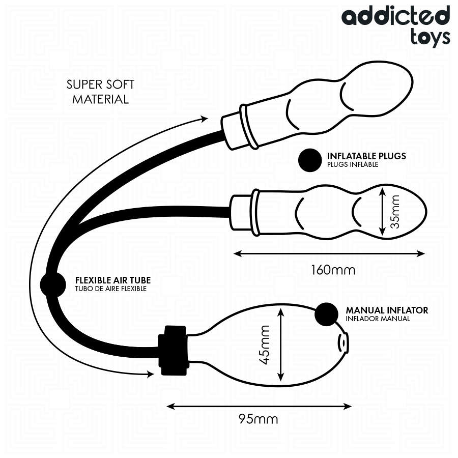 Plug anal doble inflable  foto 5