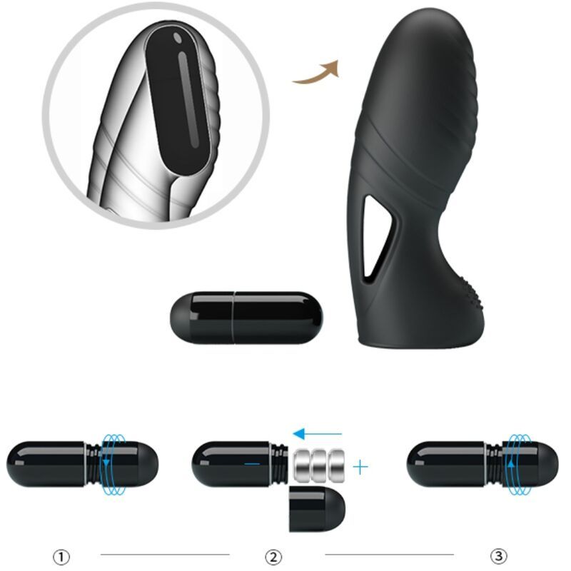 Alan vibrador de dedo silicona  foto 2