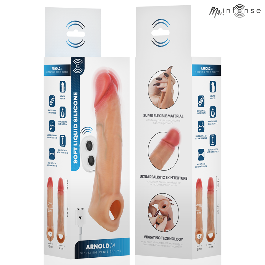 Arnold vibrador funda pene silicona control remoto  foto 8