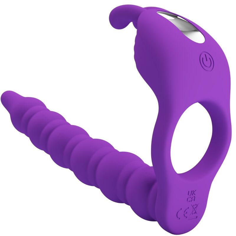 Blackney - Anillo para pene vibrador con plug