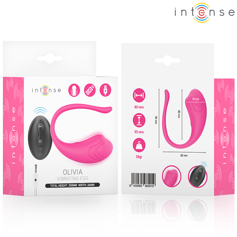 Olivia huevo vibrador control remoto 
