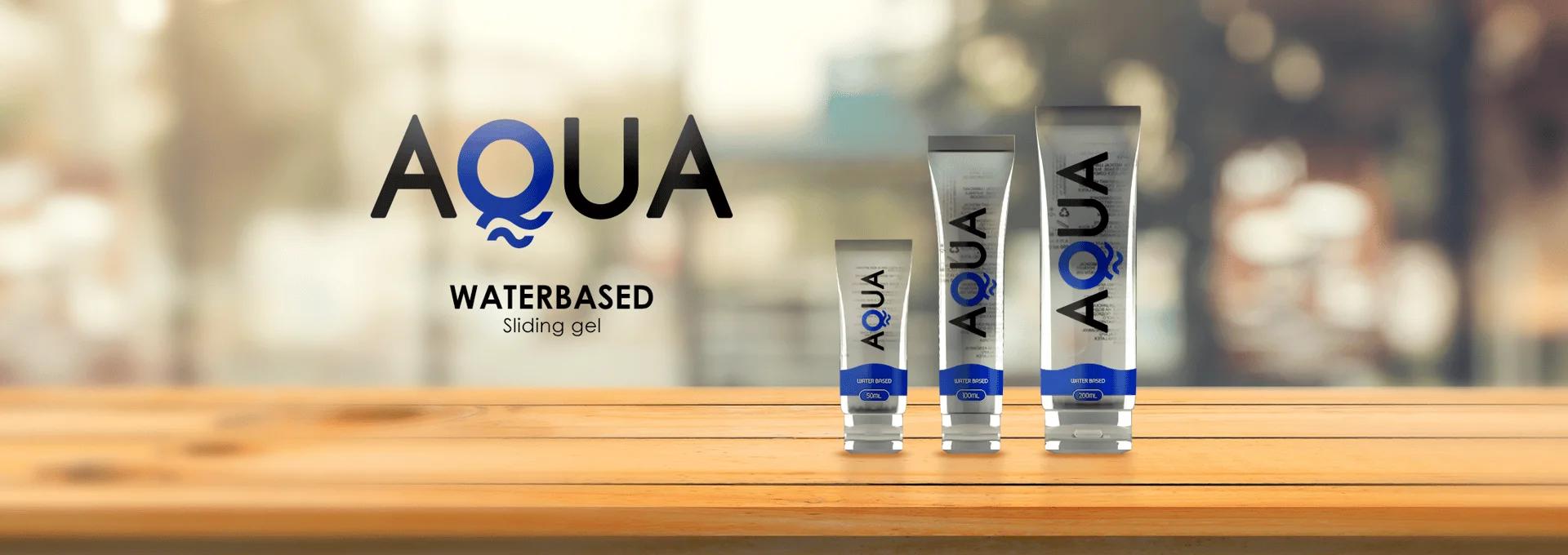 Lubricante íntimo a base de agua AQUA en formatos de 50ml, 100ml y 200ml - Compatible con preservativos y juguetes eróticos