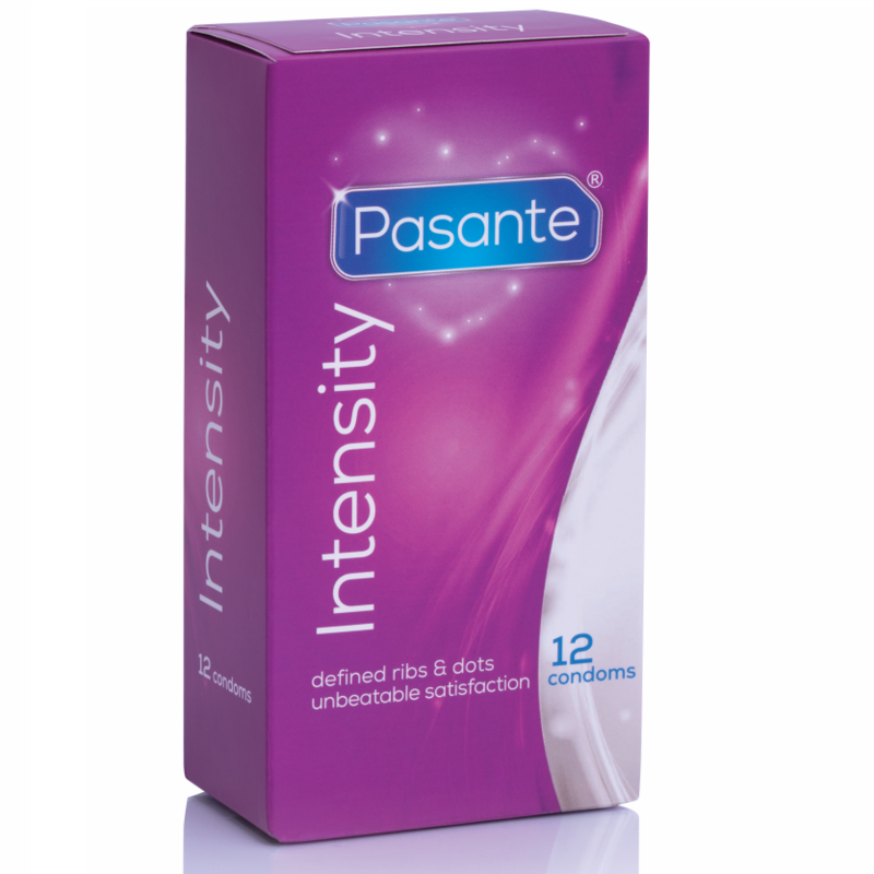 Preservativos intensity puntos y estrías - 12 unidades