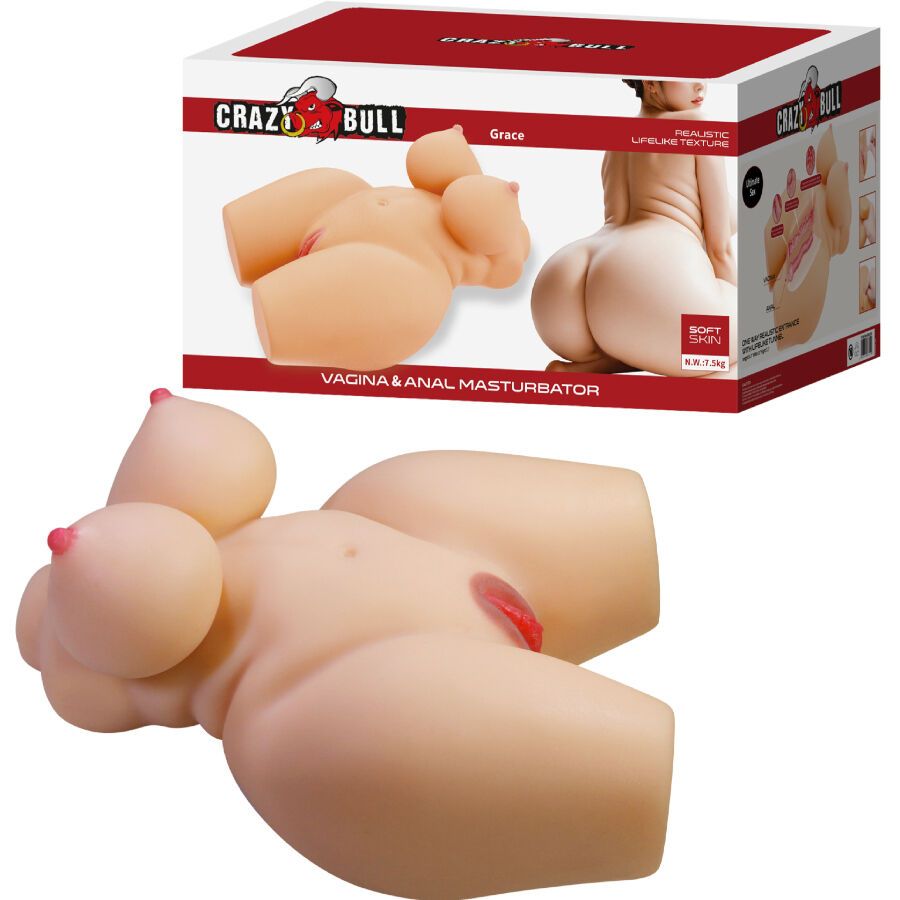 Torso femenino realista vagina y anal - Grace