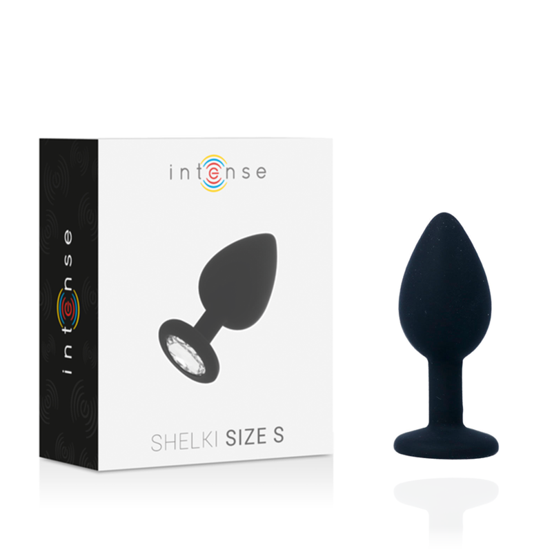 Shelki - Plug anal silicona Negro · S foto 5