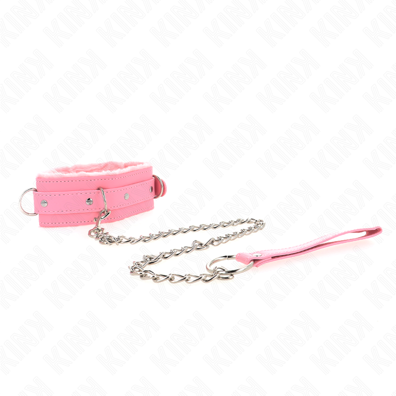 Collar con correa 65cm ajustable polipiel/pelo  foto 11