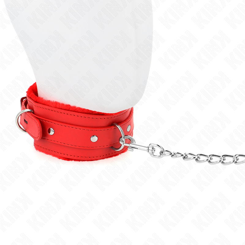 Collar con correa 65cm ajustable polipiel/pelo  foto 17
