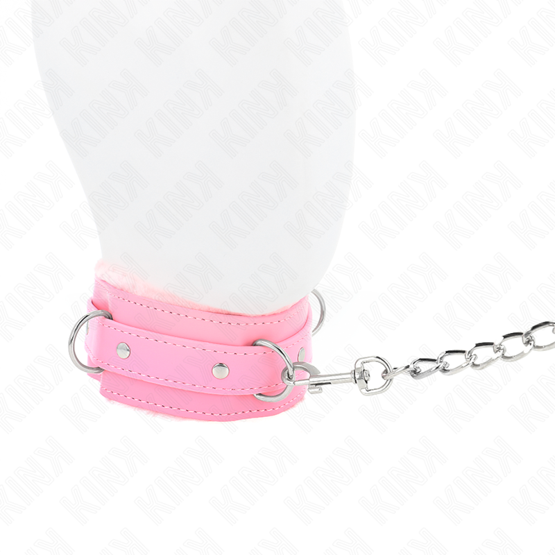 Collar con correa 65cm ajustable polipiel/pelo  foto 12