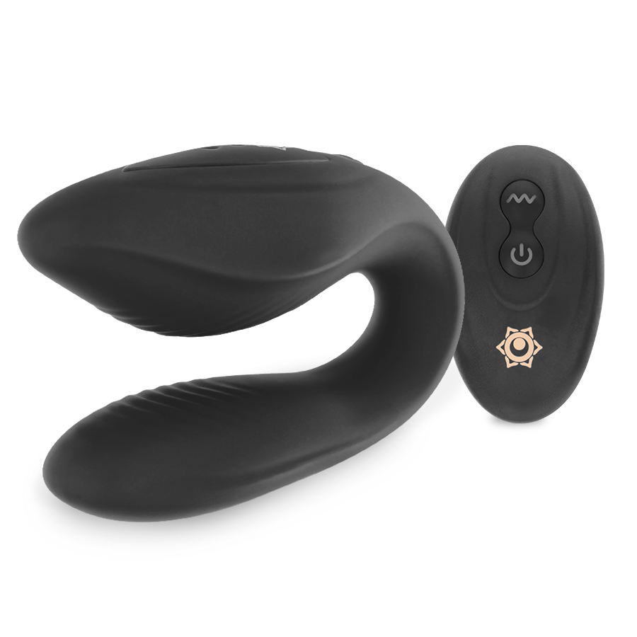 Rithual kama vibrador para parejas con control remoto Azabache foto 3