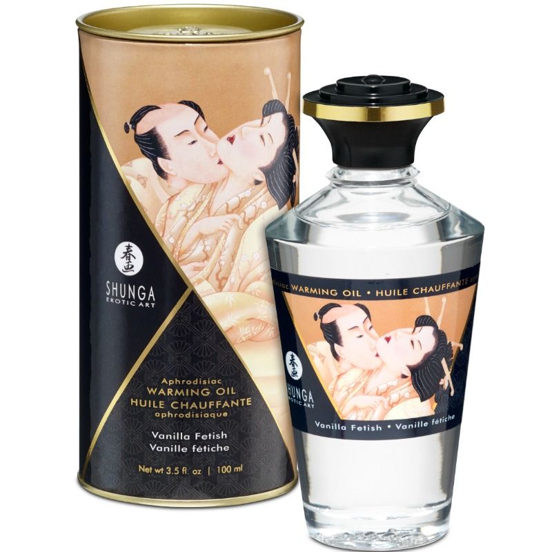 Aceite de masaje efecto calor Vainilla