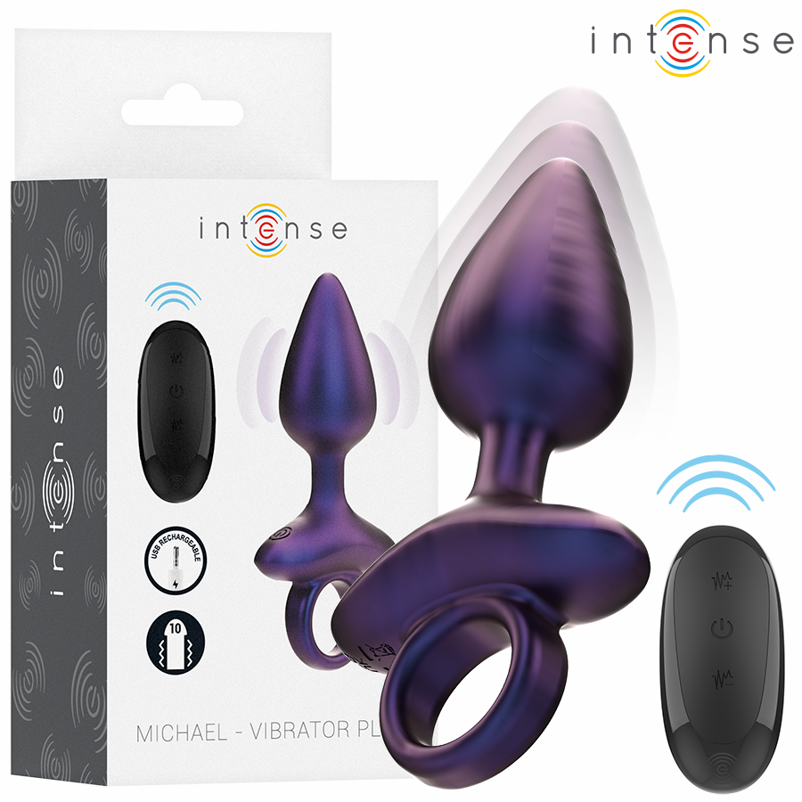 Michael plug anal vibrador control remoto