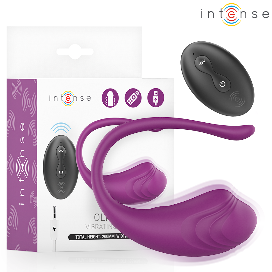 Olivia huevo vibrador control remoto Morado