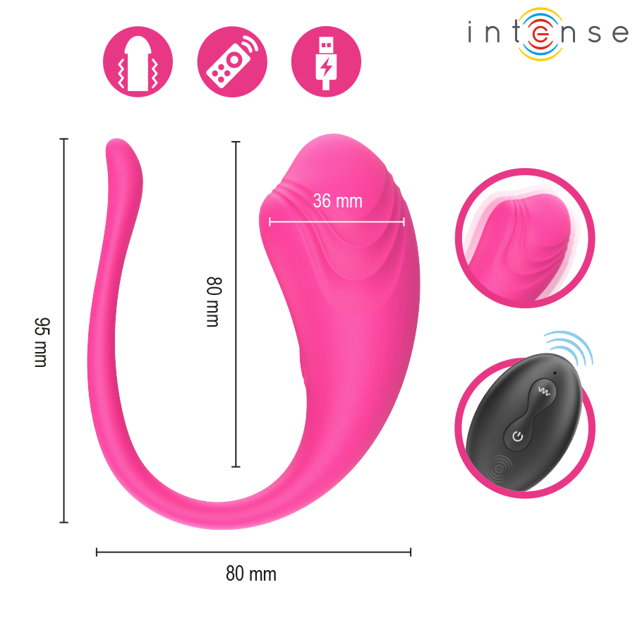 Olivia huevo vibrador control remoto 