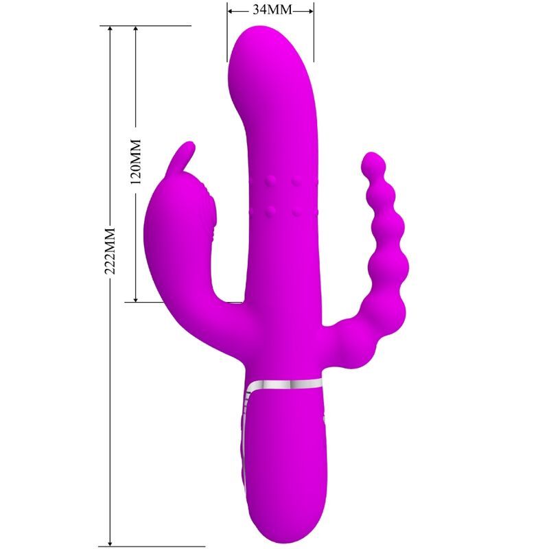 Cammy triple vibrador multifunción 4 en 1  foto 4