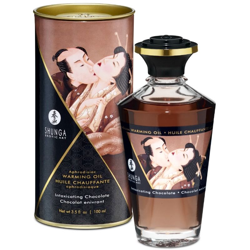 Aceite de masaje efecto calor Chocolate