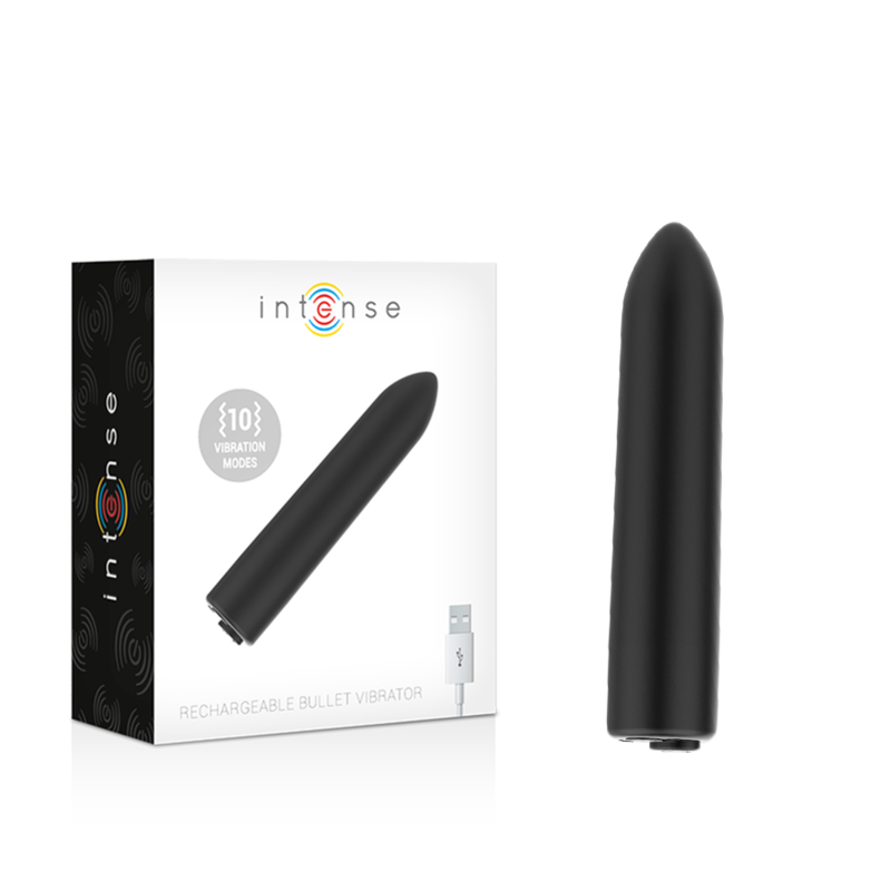 Bala vibradora recargable - Negro