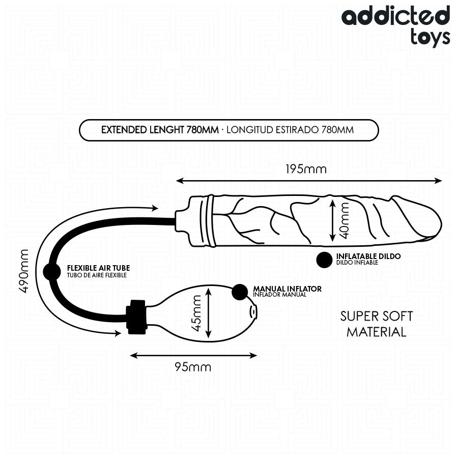Dildo inflable modelo 4  foto 5