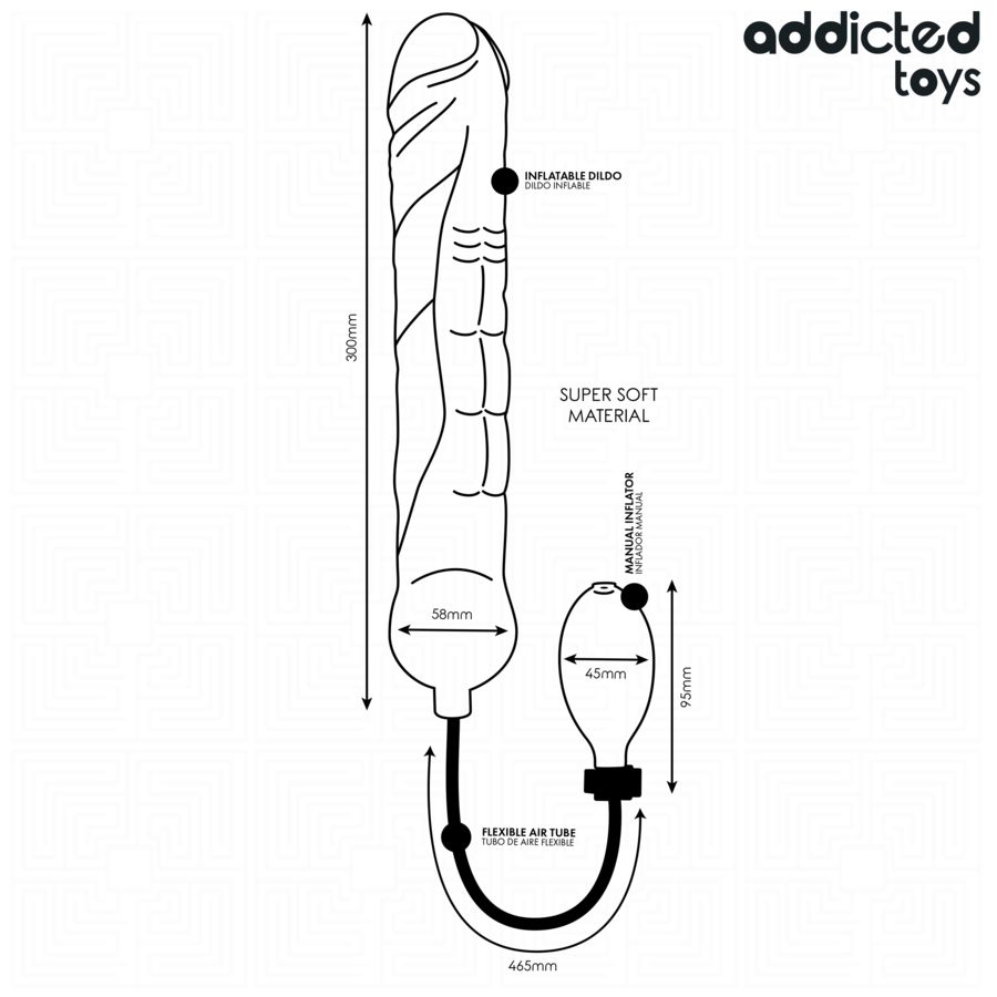 Dildo inflable xl modelo 5  foto 5