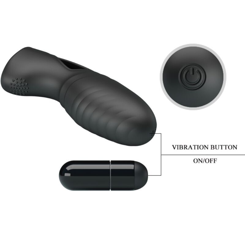 Alan vibrador de dedo silicona 
