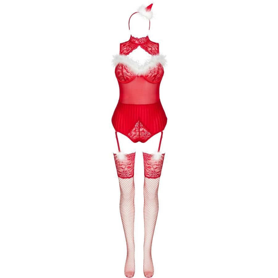 Set lencería navideño - Limpid snowflakes S/M foto 3