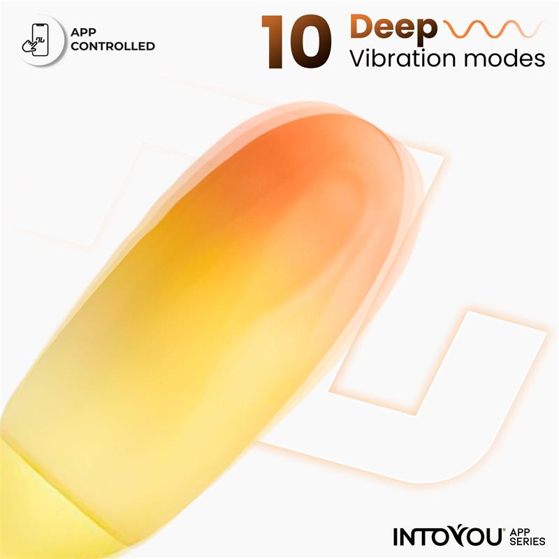 Huevo vibrador con app - amarillo/naranja  foto 4