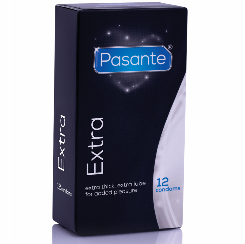 Pasante extra preservativos extra gruesos lubricación adicional
